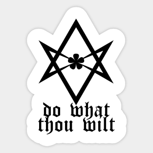 Do What Thou Wilt - Unicursal Hexagram Sticker